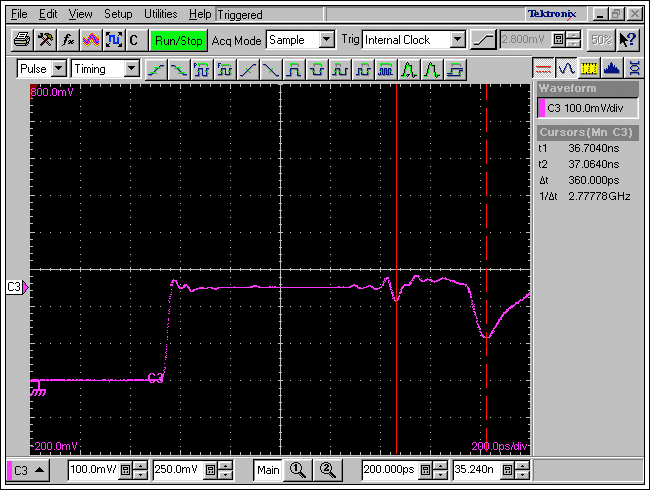 ͼ9. DUT1 PCB TDRʱ迹