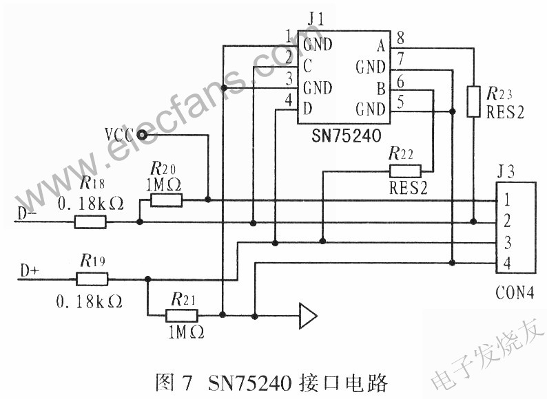 SN75240ӿڵ· www.elecfans.com