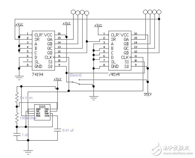 λĴ74ls194Ӧõ·ͼȫ˫λĴ/74HC93/μ